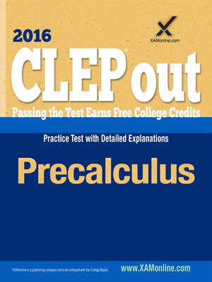 cover image of CLEP Precalculus